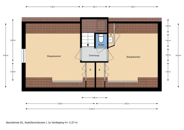Floorplan - Noordeinde 81, 2371 CN Roelofarendsveen